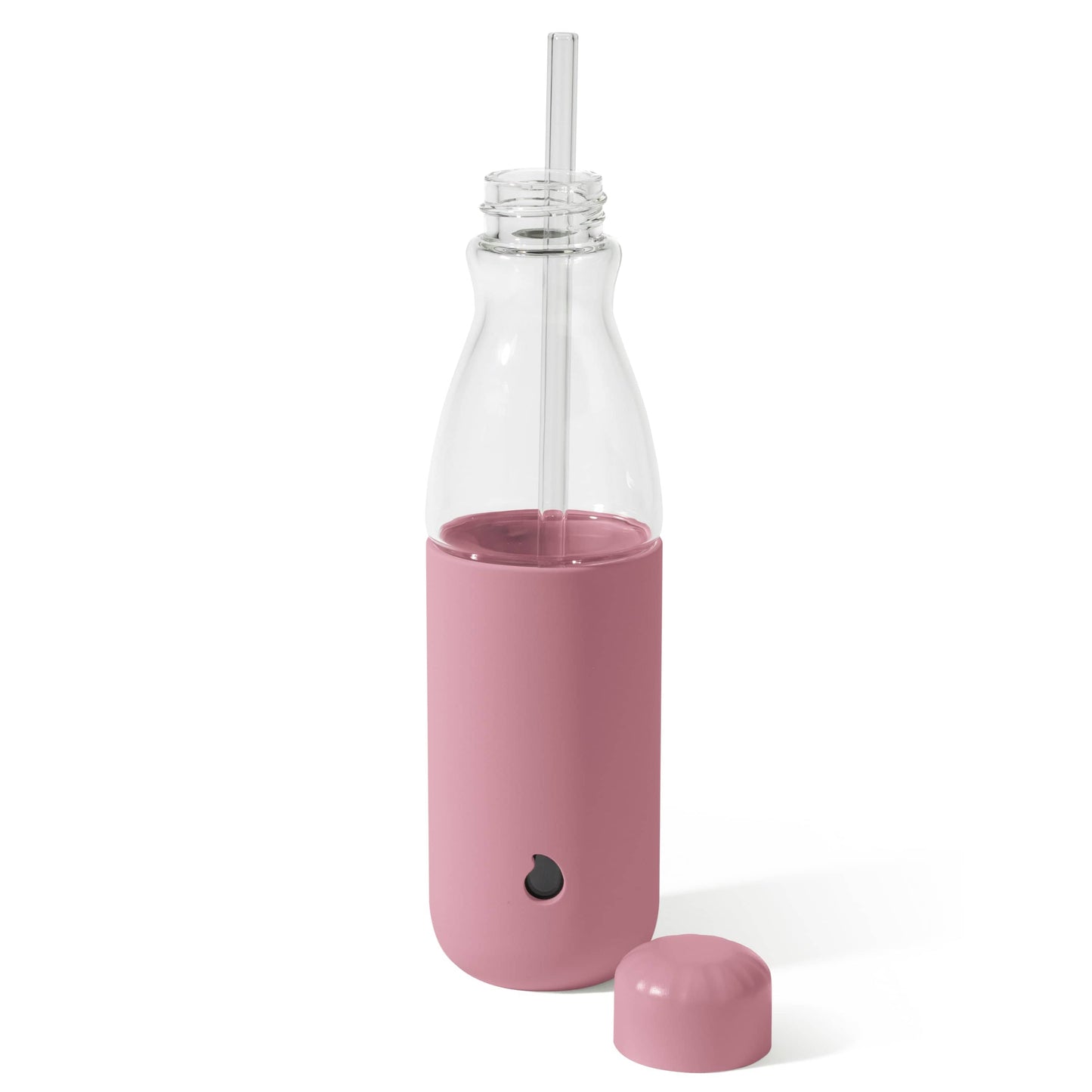 glass-original-bottle-18oz-j1 18oz_Dusty_Pink_Glass_Original_Bottle_Front_Cap_Off_Straw_In_Front_Cap_On_Straw_In.jpg