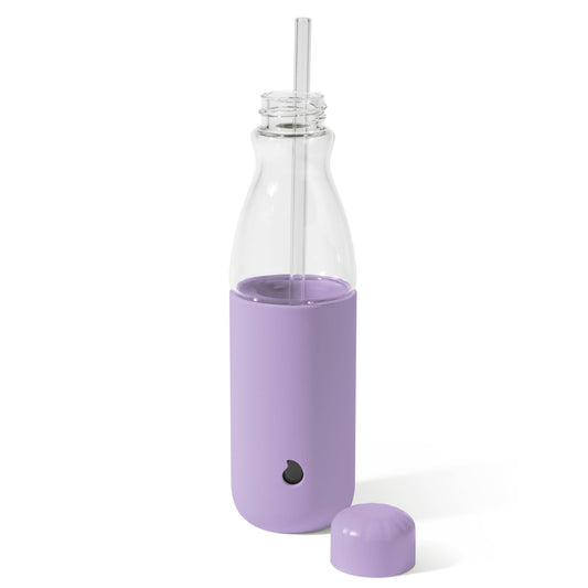 glass-original-bottle-18oz-j1 18oz_Lilac_Purple_Glass_Original_Bottle_Front_Cap_Off_Straw_In_Front_Cap_On_Straw_In.jpg