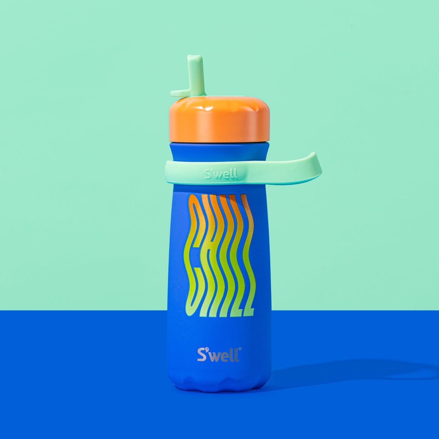 traveler-with-flip-straw-lid-16oz-r7 Swell-Kids-Water-Bottle-Traveler-16oz-Blue-Chill-Beauty.jpg