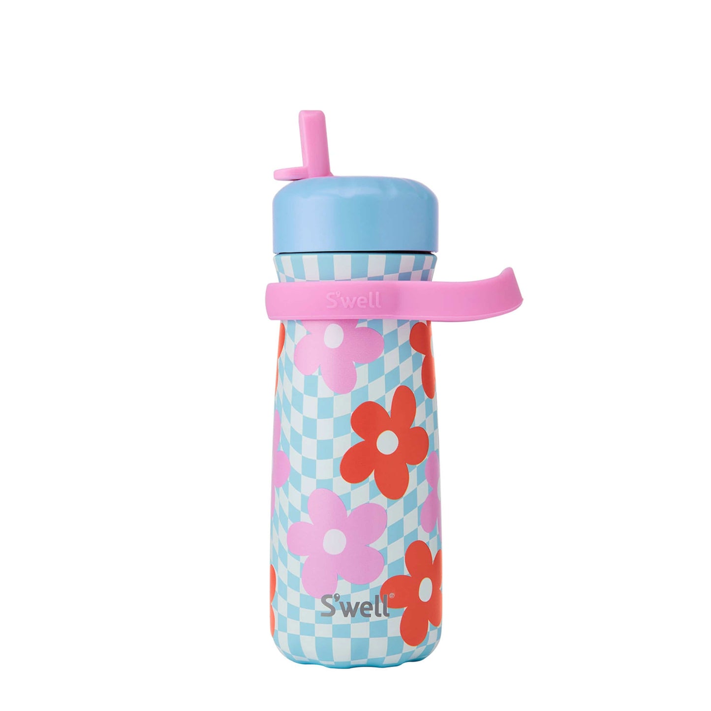 traveler-with-flip-straw-lid-16oz-r7 Swell-Kids-Water-Bottle-Traveler-16oz-Pink-Petal-Front-Lid-Up.jpg